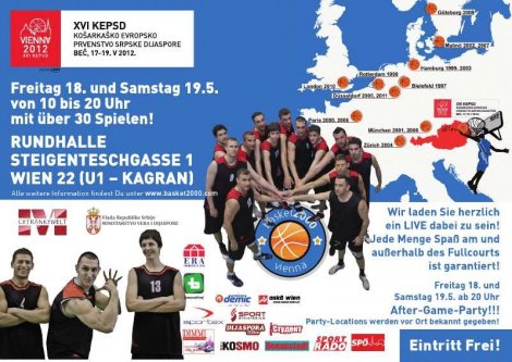 (Serbian (Latin)) Šesnaesto Košarkaško evropsko prvenstvo srpske dijaspore održano je u Beču