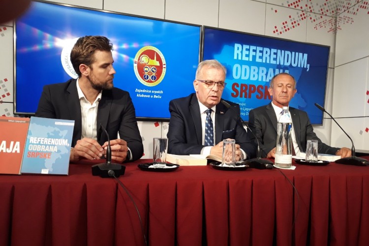 Die Promotion des Buches „Referendum, Verteidigung von Srpska“