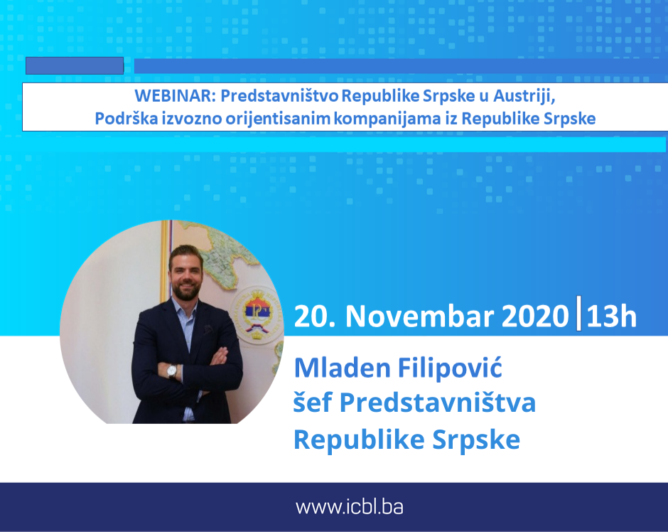 Webinar: Podrška izvozno orijentisanim kompanijama iz Republike Srpske