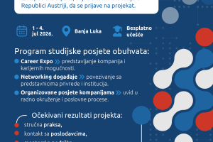 Poziv za učešće u novom projektu: Studiraj u Austriji, razvij karijeru u Republici Srpskoj